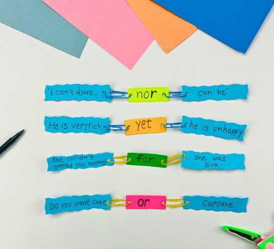 Conjunctions Activity