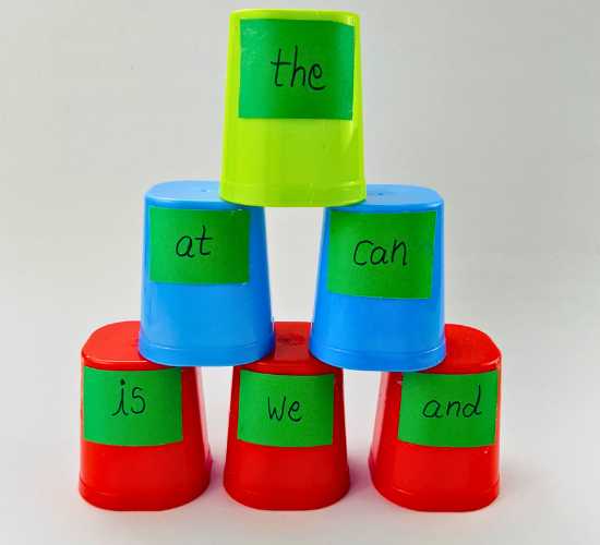 Sight Word Stacking