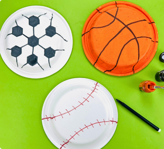 Paper Plate Sports Crafts