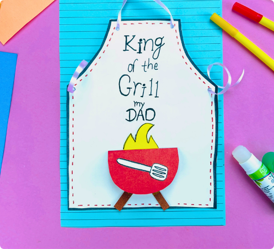 Father's Day King of Grill Card