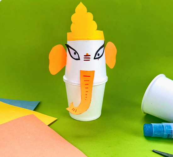 Paper Cup Ganesh Chaturthi Craft