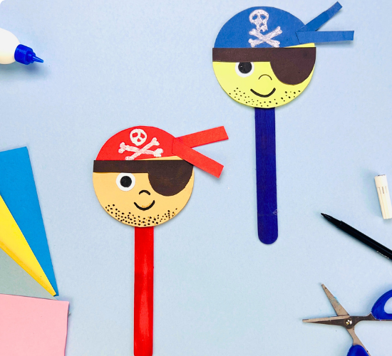 Pirate Popsicle Puppet Craft
