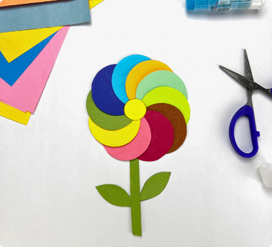 DIY Colorful Flower