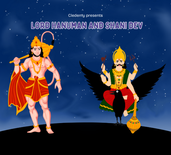 Lord Hanuman And Shani Dev