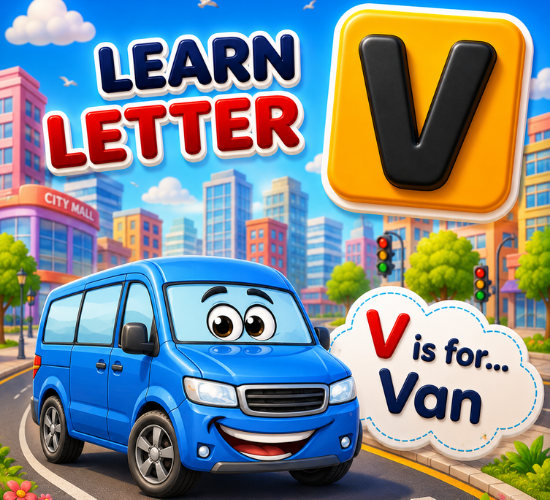 Learn letter V