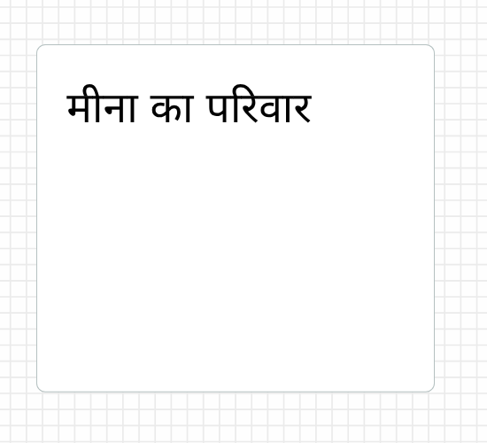मीना का परिवार