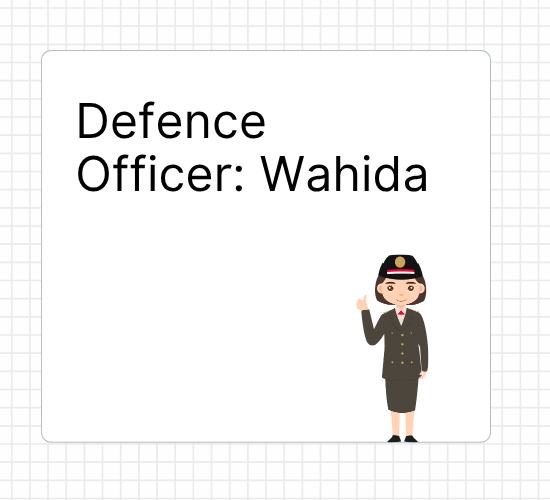 Defence Officer: Wahida