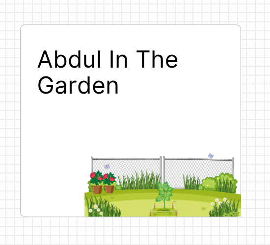 Abdul In The Garden