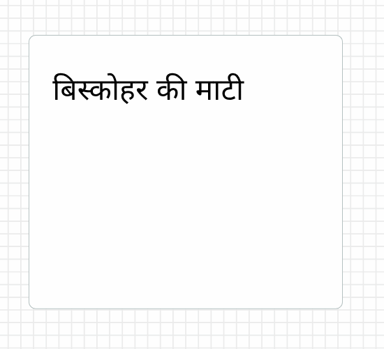 बिस्कोहर की माटी