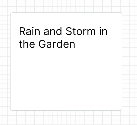 Rain and Storm in the Garden
