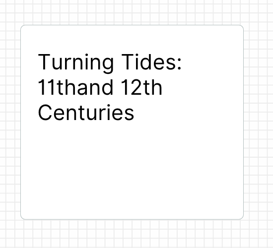 Turning Tides: 11th and 12th Centuries