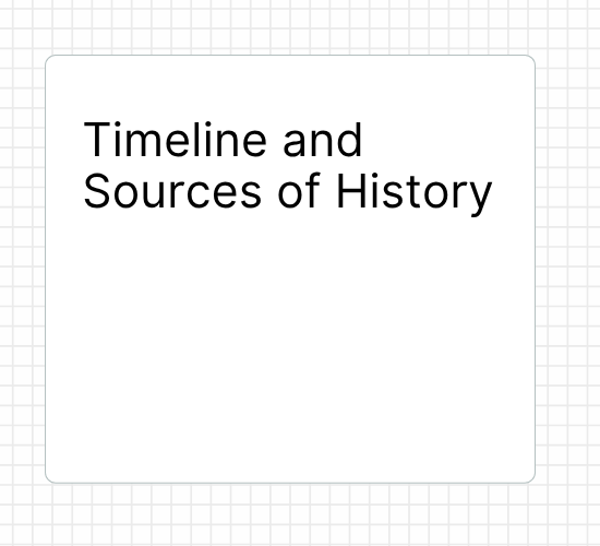 Timeline and Sources of History