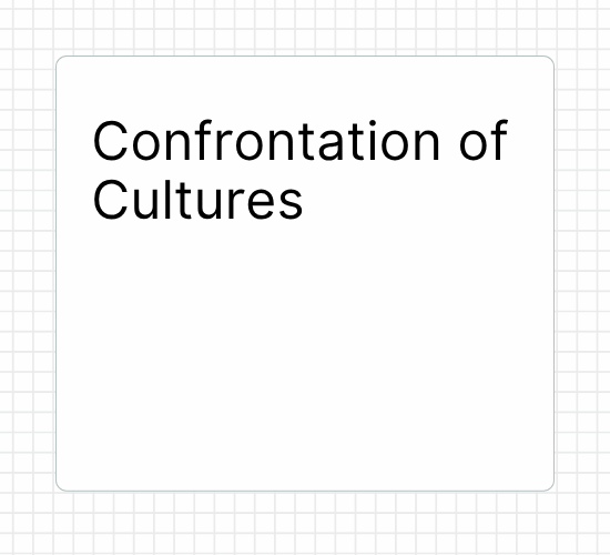 Confrontation of Cultures