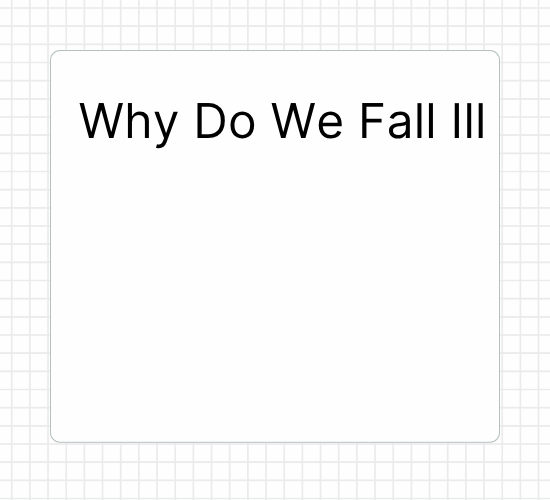 Why Do We Fall Ill