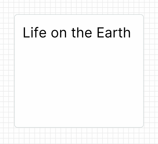 Life on the Earth