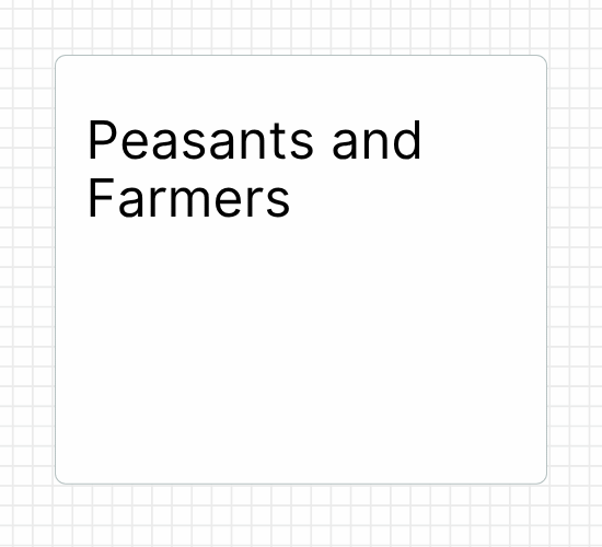 Peasants and Farmers
