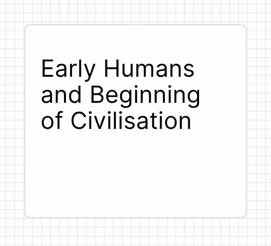 Early Humans and Beginning of Civilisation