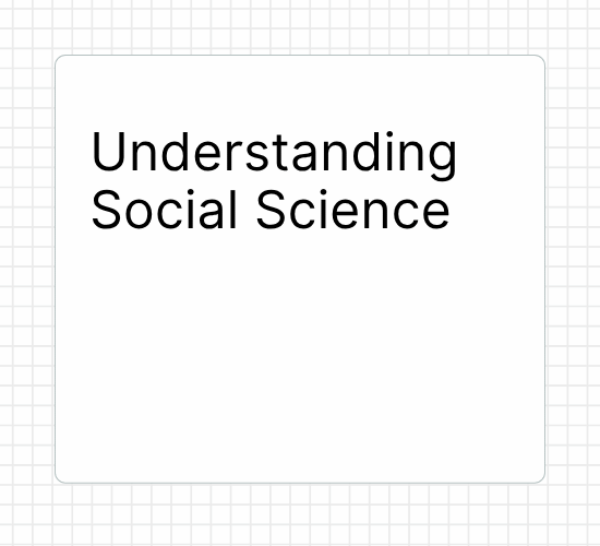 Understanding Social Science