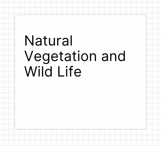 Natural Vegetation and Wild Life