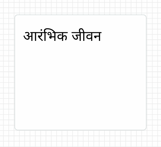 आरंभिक जीवन