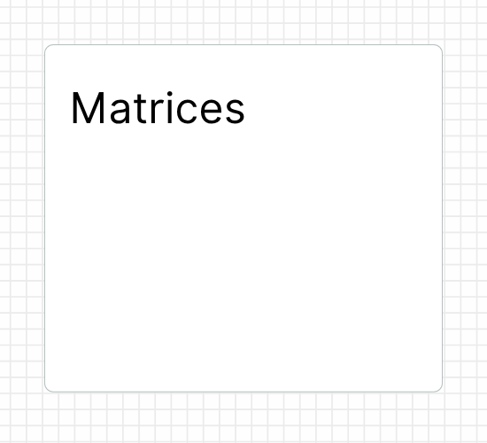 Matrices