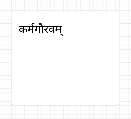 कर्मगौरवम्