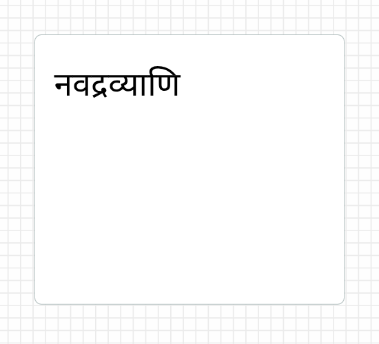 नवद्रव्याणि