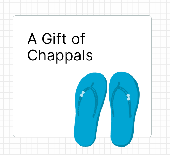 A Gift of Chappals