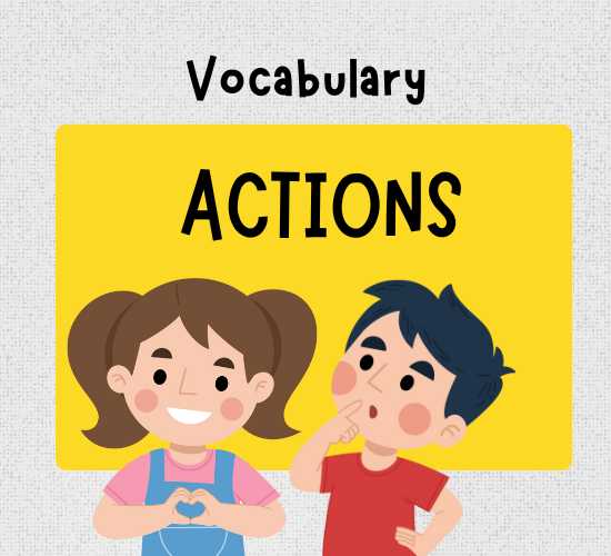 Action Verbs Vocabulary with Sound
