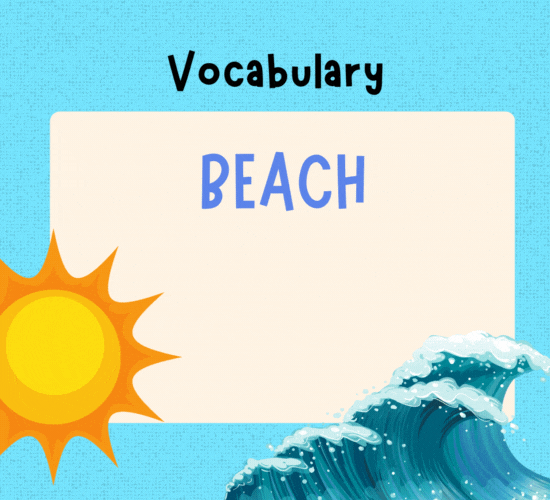 Beach Vocabulary