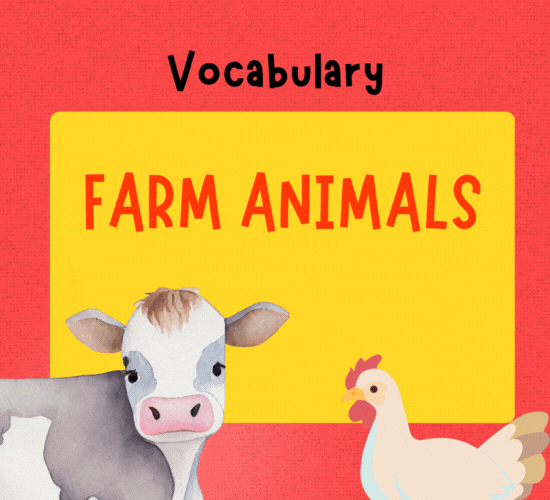 Farm Animals Vocabulary with Sound