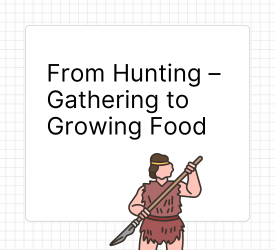 From Hunting Gathering to Growing Food