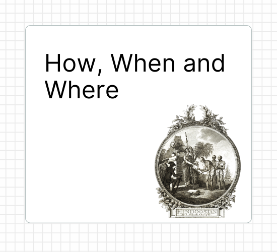 How, When and Where