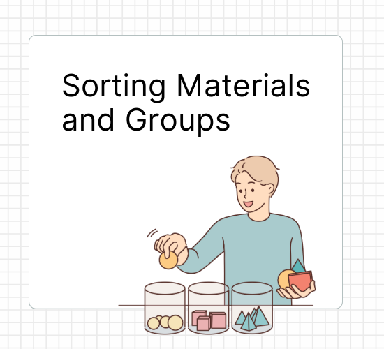 Sorting Materials and Groups