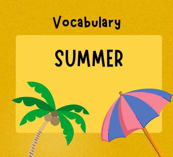 Summer Vocabulary
