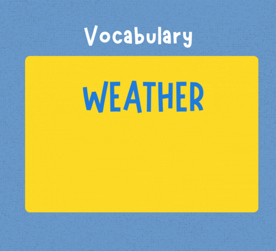 Weather Vocabulary with Sound