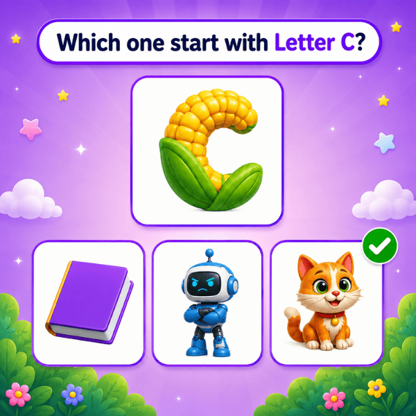 Choose the letter "C" Picture Click game