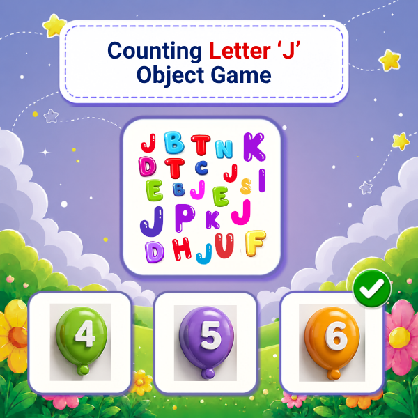 Counting Letter "J" Object Game