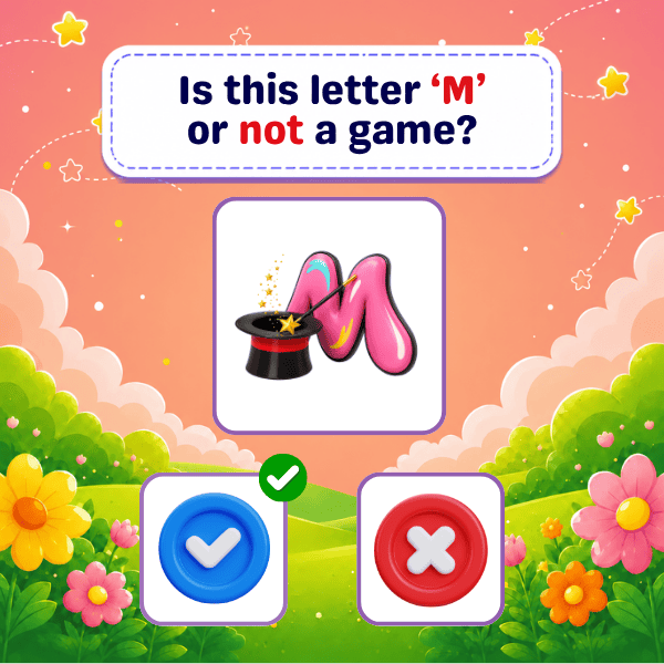 Is this letter "M"or not a game?
