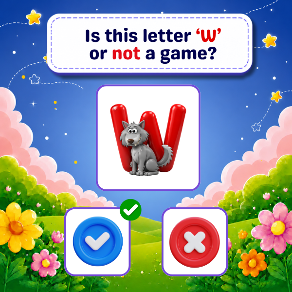 Is This Letter “W” or Not? Game