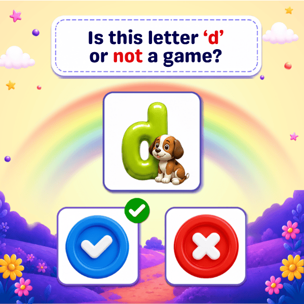 Is this Lowercase Letter "d" or not a game?