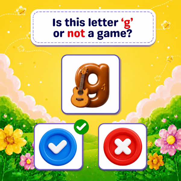 Is this Lowercase Letter "g" or not a game?