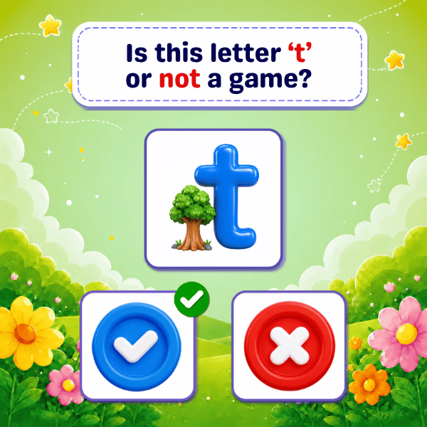 Is this Lowercase Letter "t" or not a game?