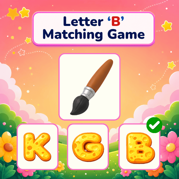 Letter "B" Matching Game