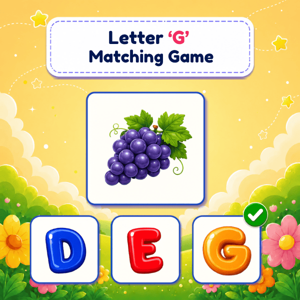 Letter “G” Matching Game