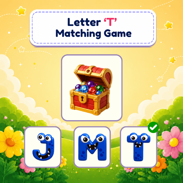 Letter "T" Matching Game