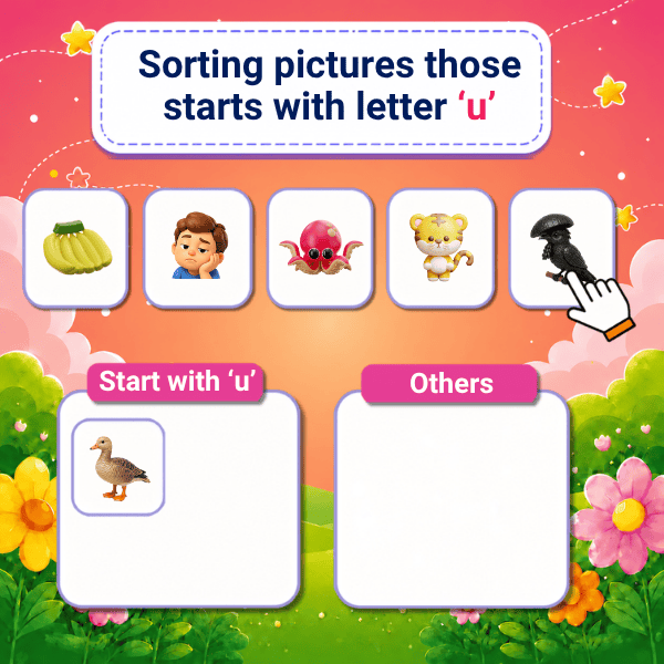 Sorting pictures those starts with Lowercase Letter "u"