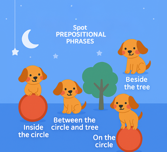 Spot Prepositional Phrase Game