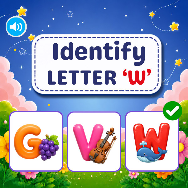 "W" object identification game