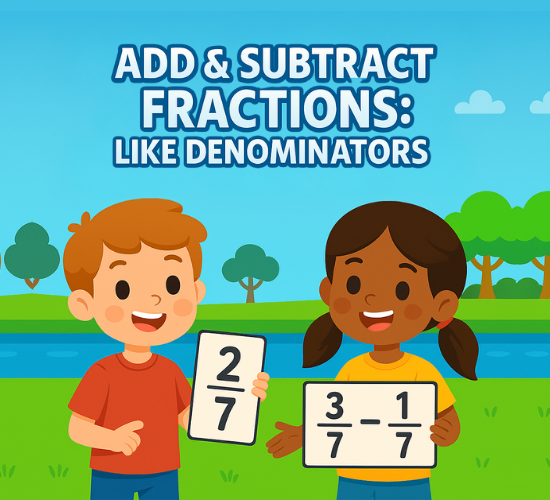 Add & Subtract Fractions: Like Denominators